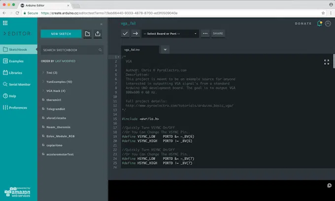 import your sketchbook and libraries to the web editor