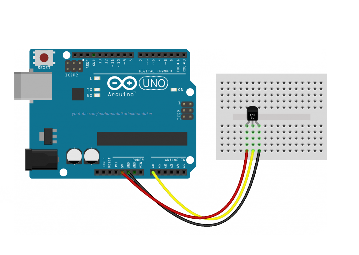 Using A Temp Sensor With Arduino Tmp Temperature Sensor Hackster Io