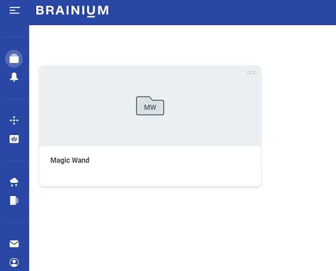 brainium quick start magic wand example project