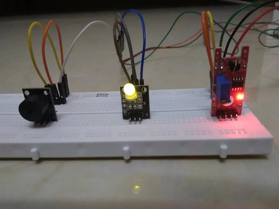 Prototype - Alarm Device Using Human Touch Sensor (KY-036)