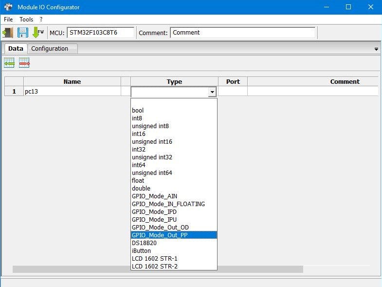 Program for creating a firmware template
