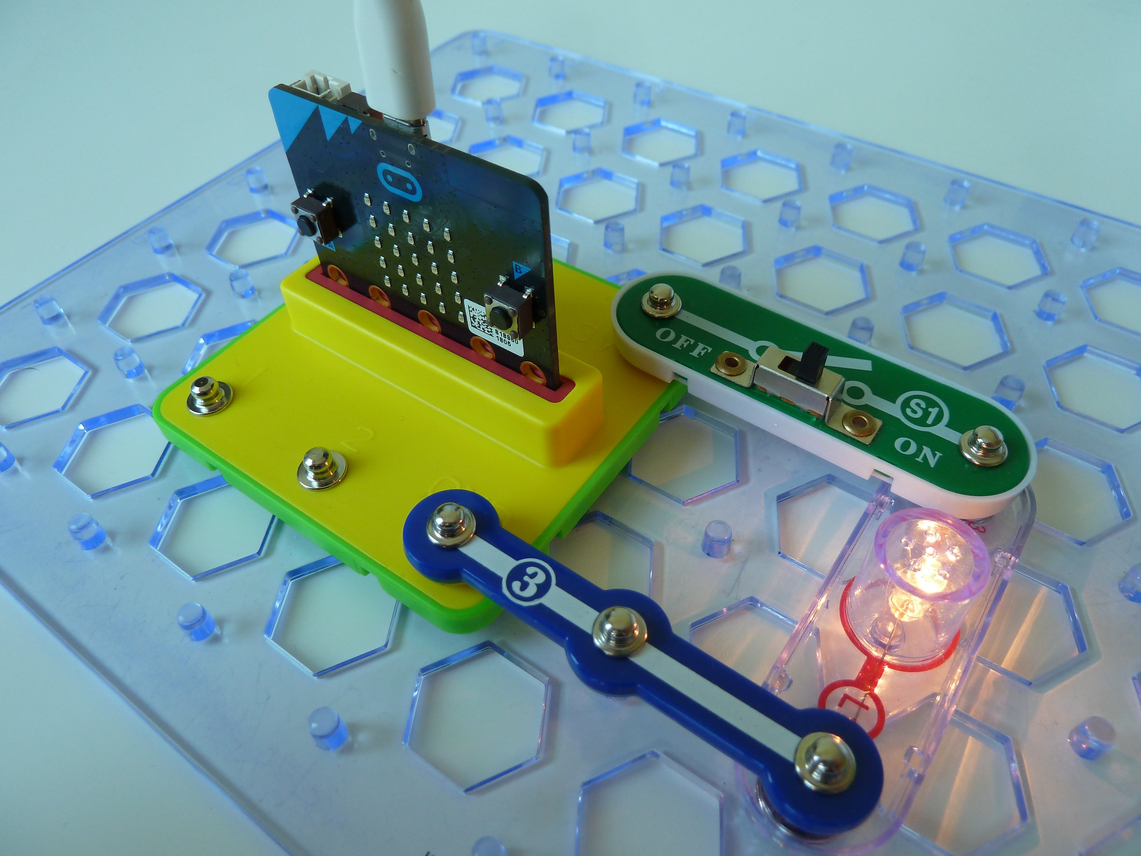 Kode:Bit BBC micro:bit to Snap Circuit Electronics Coding; Digital STEM Kit 