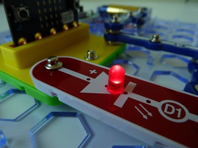 Snap:bit - Connect Snap Circuits' LED to Micro:bit