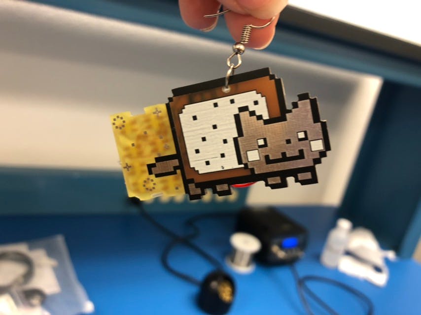 Nyan Earrings - Hackster.io