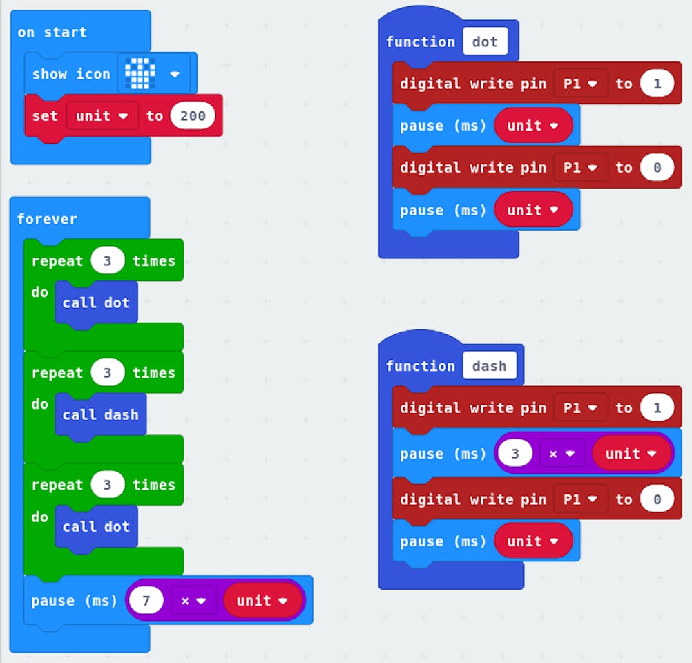 BBC Micro:bit Reads Morse Code With MakeCode