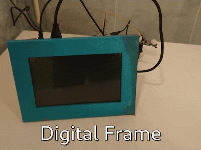 Digital Photo Frame Activated by PIR Motion with a Raspberry