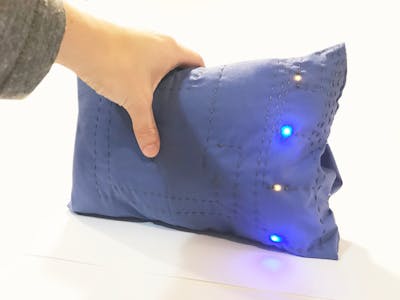 Glow Pillow with Force Sensing Resistor