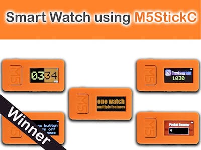 One Watch, Multiple features, Smart Watch Using M5Stick C