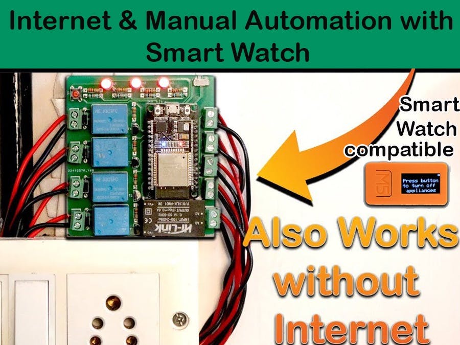Internet & Manual Automation with Smart Watch