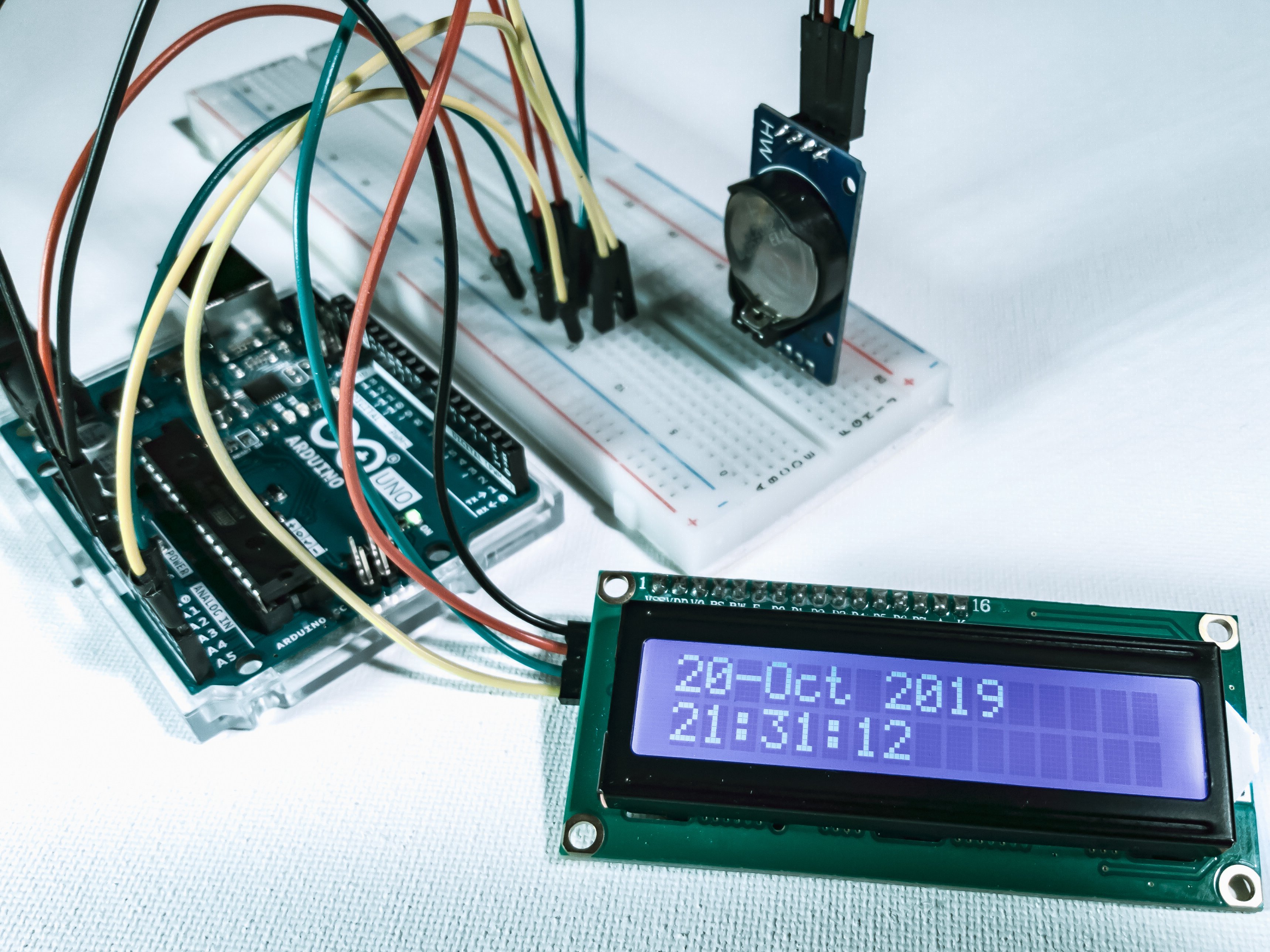 Display Time Date-I2C LCD And DS3231 Real Time Clock-Visuino - Arduino ...