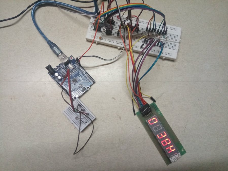 Seven-Segment Display Driver Using ATmega328