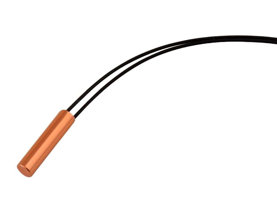 How does the air conditioning temperature sensor work?