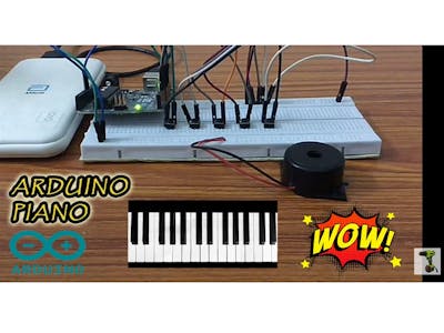 DIY PIANO || Arduino Piano DIY || Piano with Tactile Buttons