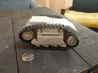 3D Printed 1/125 Scale Goliath Tracked Mine Tank w/ BLE