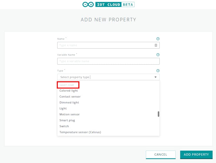 The Smart Home section