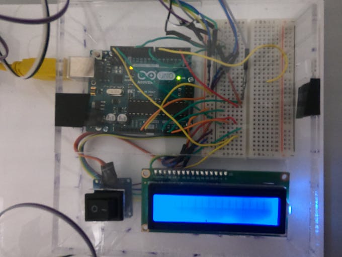 Arduino and various electronics operating the box