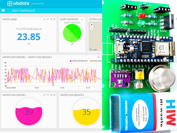 Smart Home Safety Monitor System using Arduino & Ubidots - Arduino