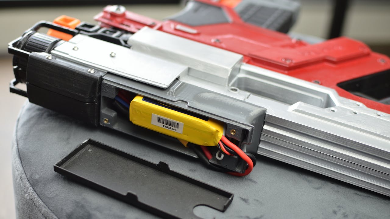 Full Auto 3d Printed Brushless Nerf Blaster Arduino Control Arduino Project Hub