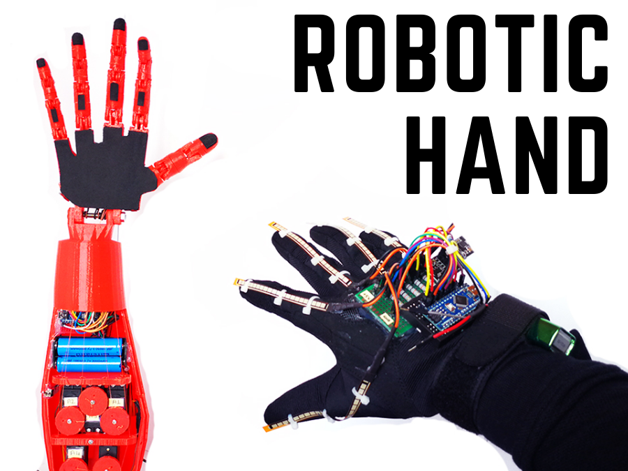 hand motion controlled robotic arm