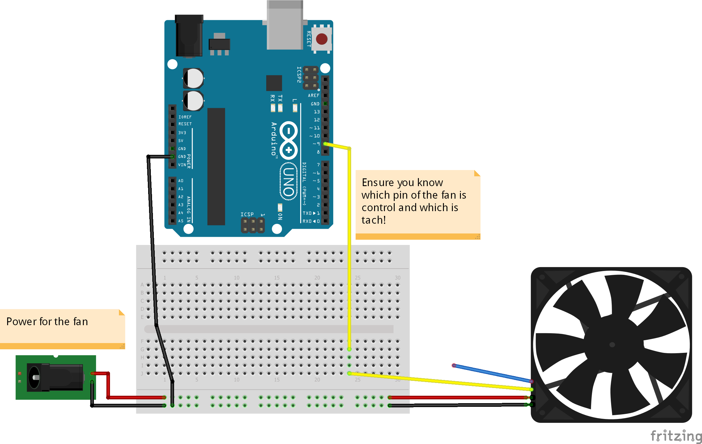 at styre marxistisk Postimpressionisme 25 kHz 4 Pin PWM Fan Control with Arduino Uno - Hackster.io