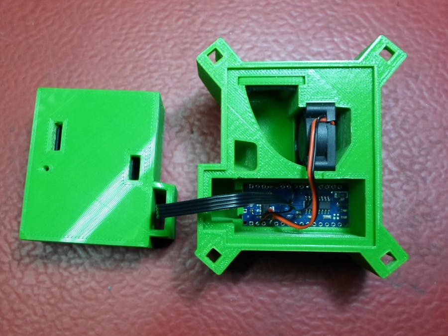 PPD42NS Arduino Air Quality Monitor in 3D Printed Enclosure
