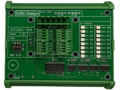 MCP23017 GPIO Control via Ethernet