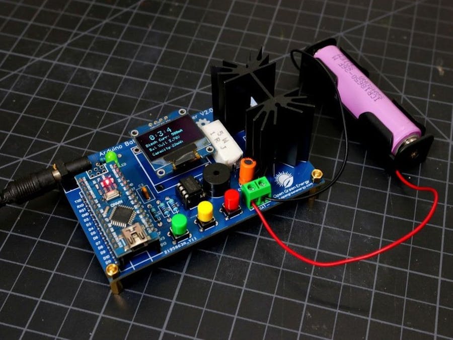 Arduino Battery Capacity Tester - V2.0