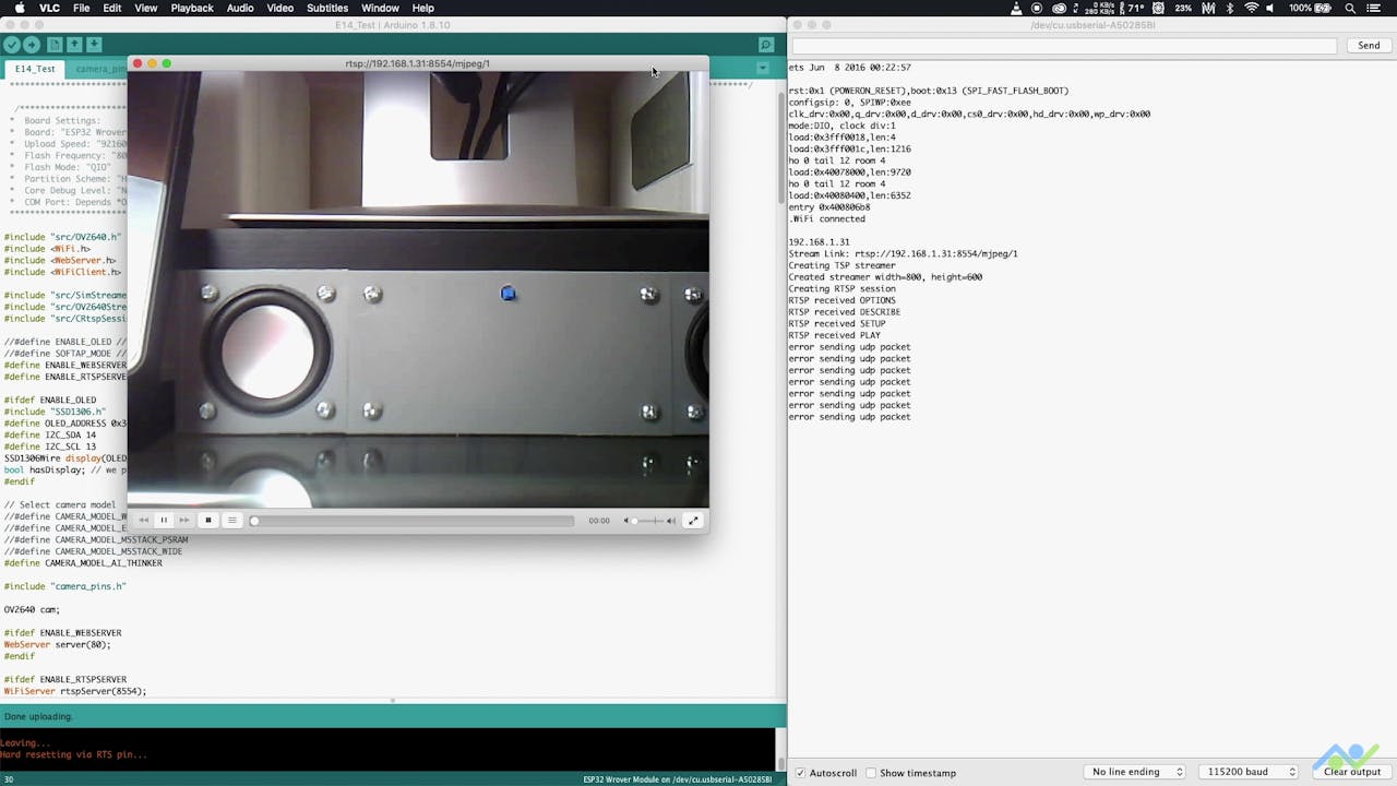 9 Rtsp Video Streamer Using The Esp32 Cam Board Hackster Io