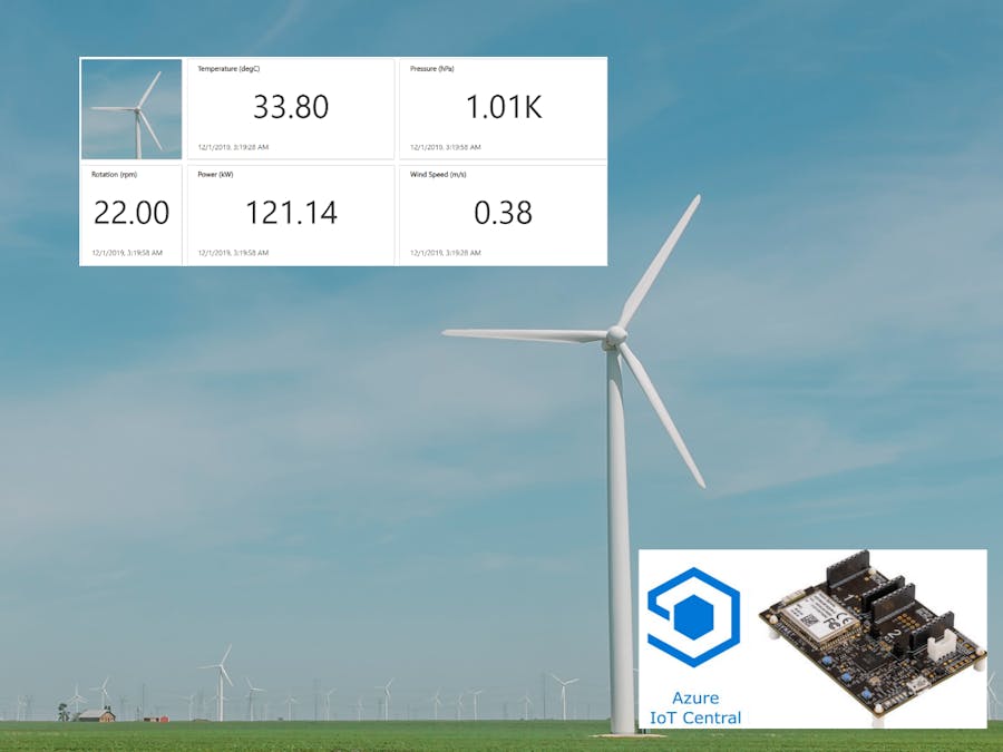 Windmill Monitor Using Azure MT 3620 and Azure IoT Central