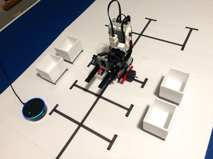 Alexa-Controlled LEGO EV3 Warehouse Robot