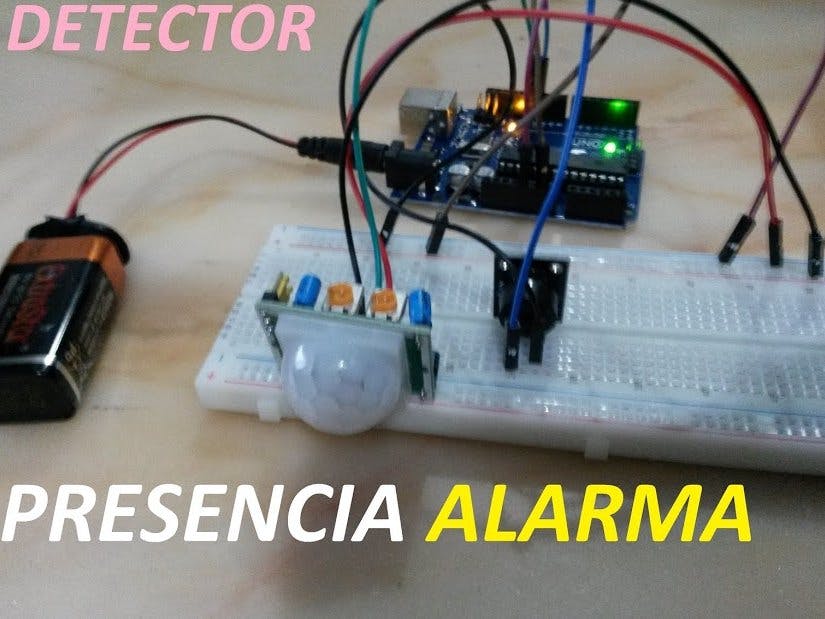 Presence Detector with an Alarm 1.0 (for Robotic Dinohedges)