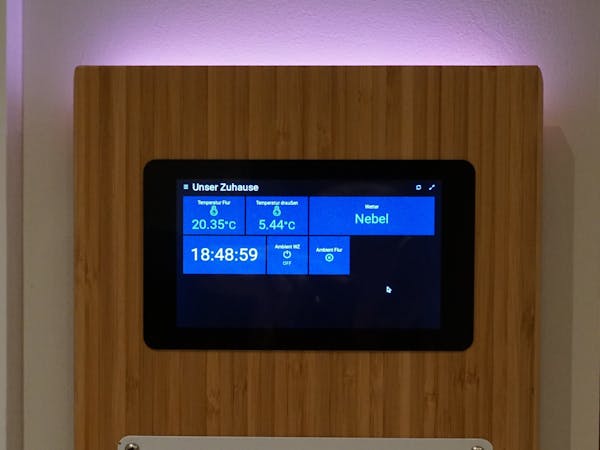 An IKEA Cutting Board Makes a Great Smart Home Controller Frame