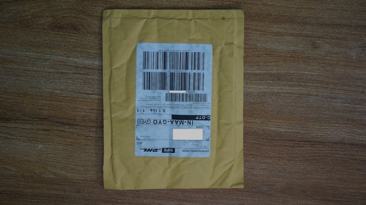 packed and sealed parcel