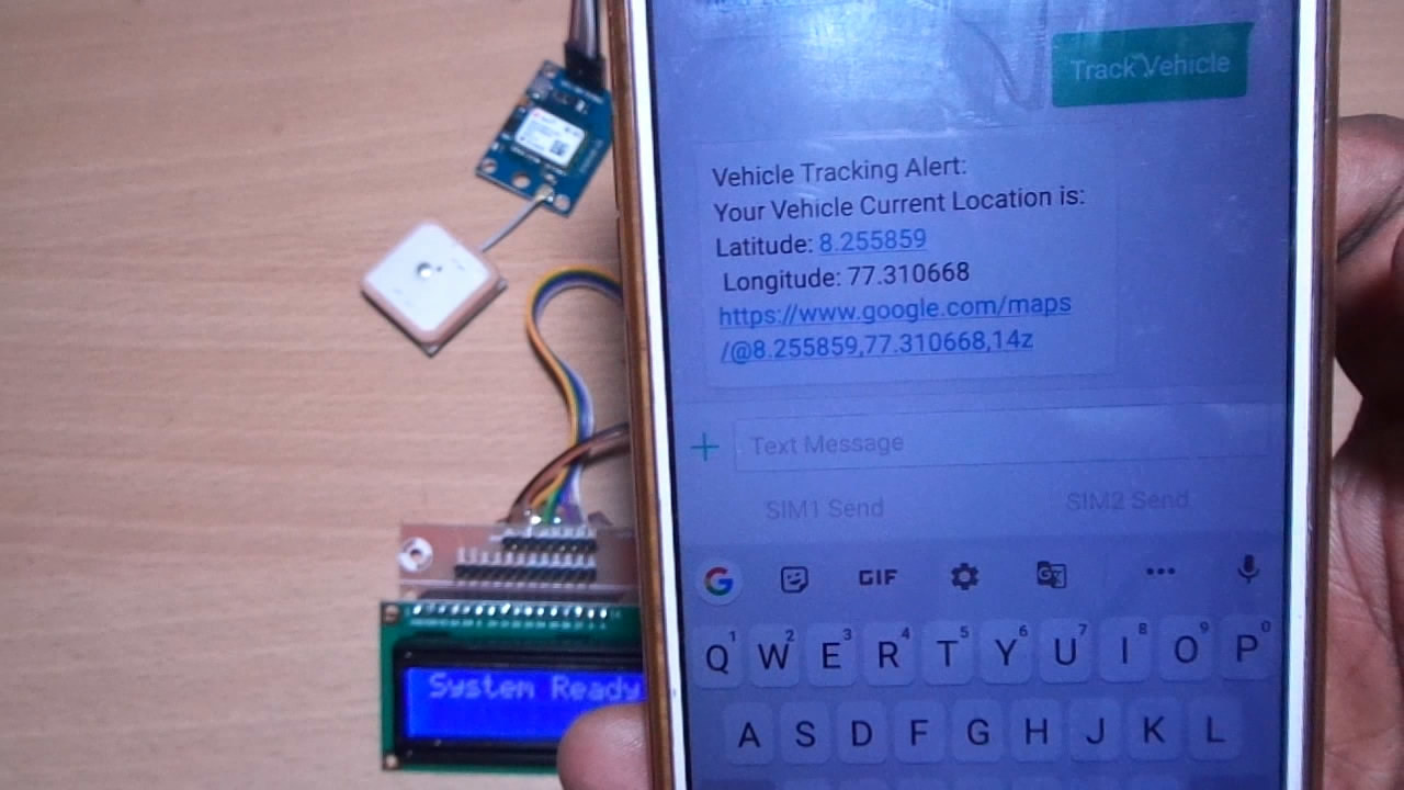 vehicle tracking system using gps