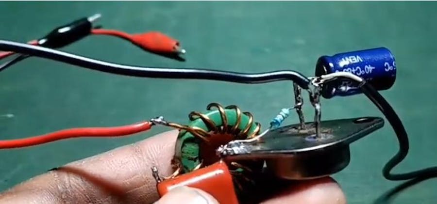 Audio Amplifier With Single Transistor 2N3055