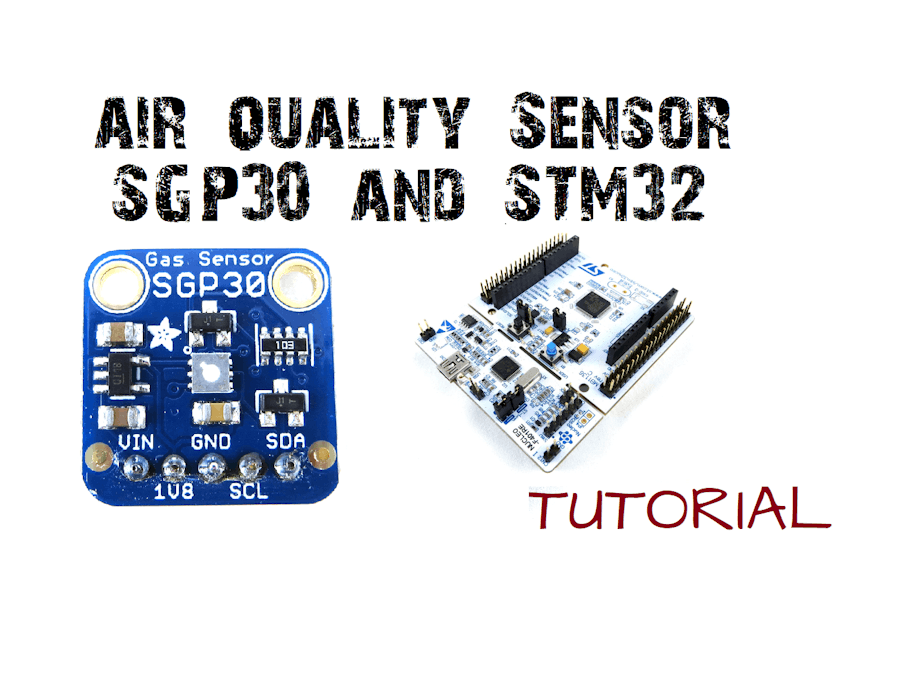 Air Quality Sensor SGP30 with STM32 Microcontroller