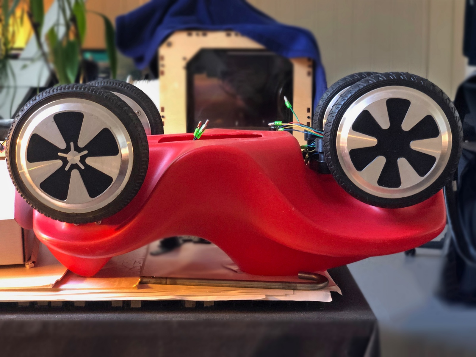 All Wheel Electric Bobby Car Created From a Pair of Hoverboards