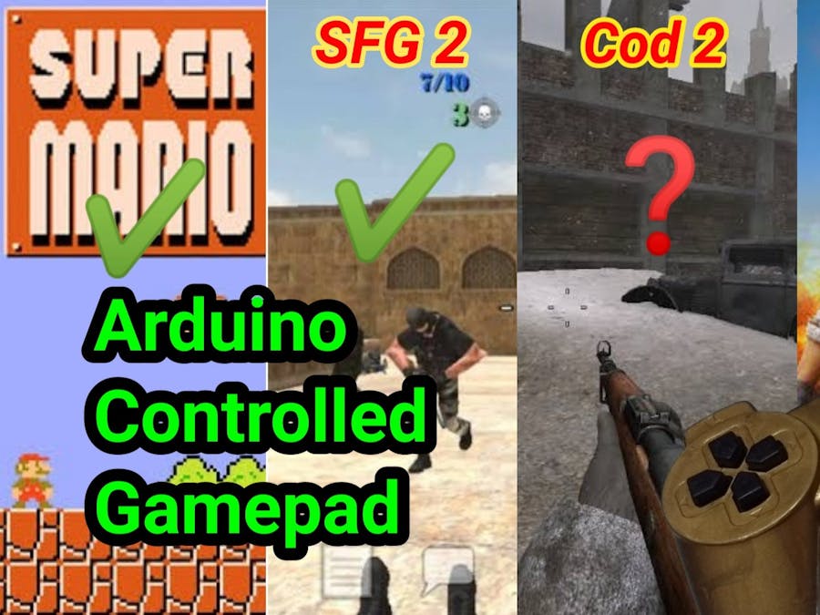 ARDUINO CONTROLLED GAMEPAD FOR PC (Wired)