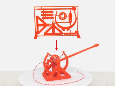 3D-Printable Davinci Catapult Gift Card