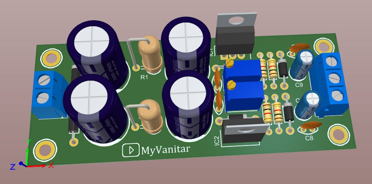 Adjustable Linear Double Output AC-DC Power Supply 