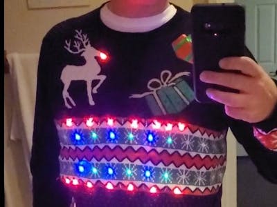 Christmas Sweater with Music LED Light Show