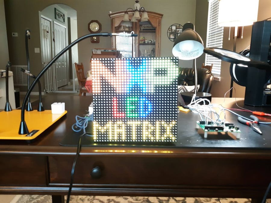i.MX RT1010 EVK RGB LED Matrix Driver