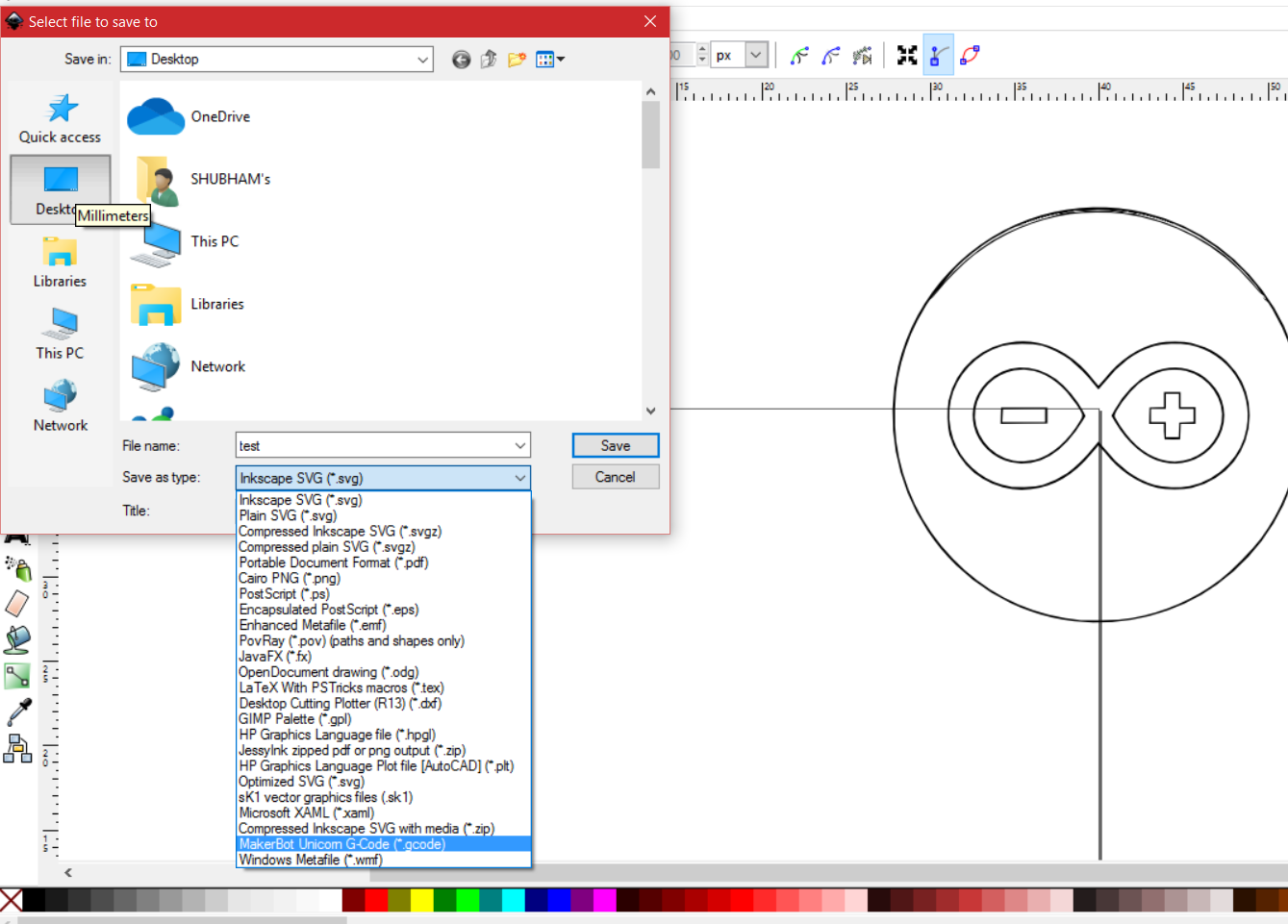 inkscape extensions cnc