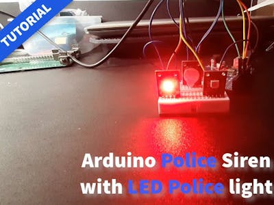 Arduino Police Siren With LED Police Lights - Tutorial