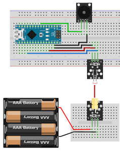 Alert System with Photo Resistor, Buzzer and Laser (Concept)