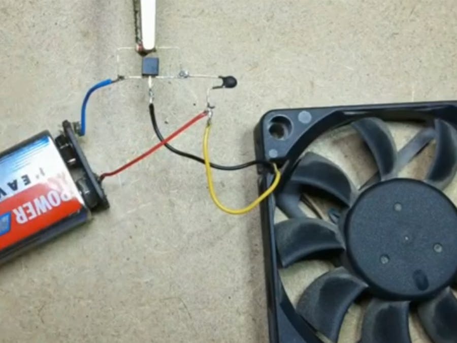 Temperature Controlled Fan with Utsource
