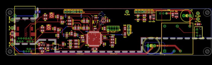 Finished control board layout.