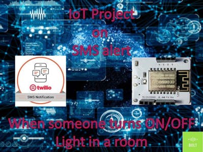 SMS alert system of Room Light Monitoring if turned ON/OFF