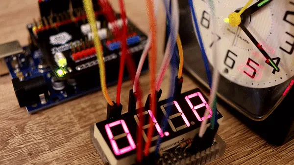 Timelapse of the time display