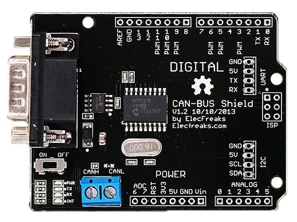 ElecFreaks CAN Bus Shield Interface with Arduino